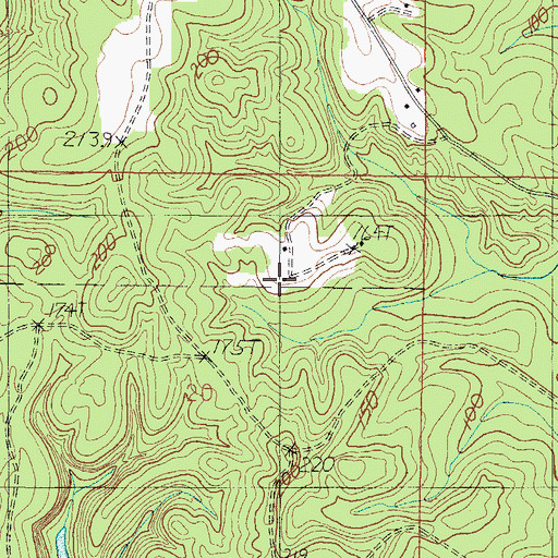 Topographic Map of Choctaw Bluff, AL