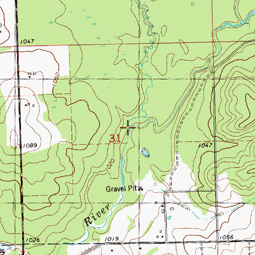 Topographic Map of Black Creek, WI
