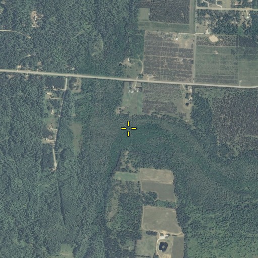 Aerial/Satellite Image of Coldwater Brook, WI
