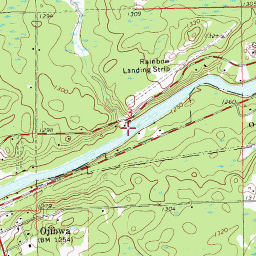 Topographic Map of Crawford Creek, WI