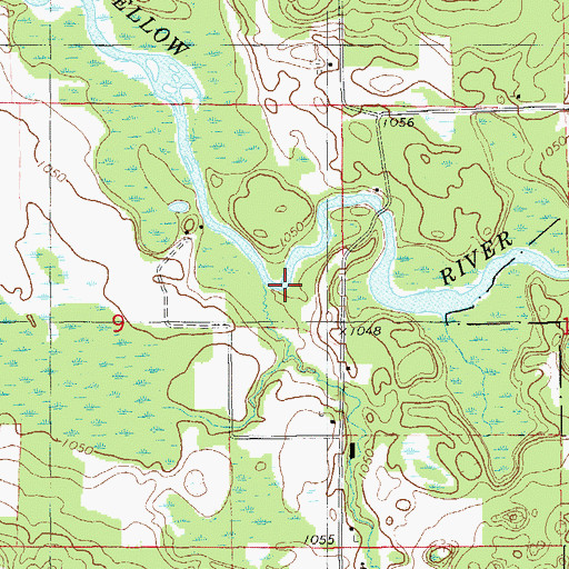 Topographic Map of Dahlstrom Branch, WI