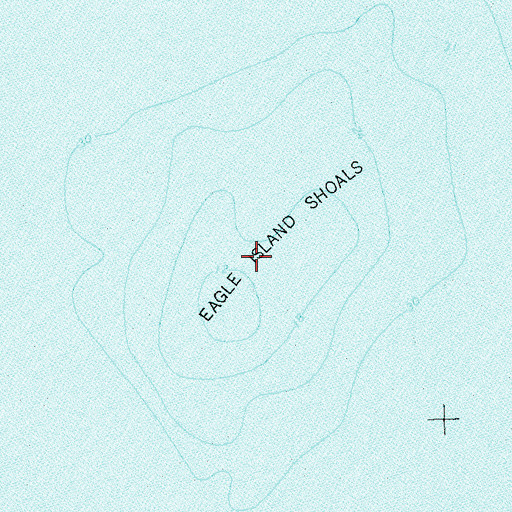 Topographic Map of Eagle Island Shoals, WI