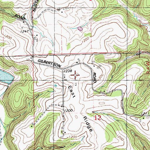 Topographic Map of East Ridge, WI
