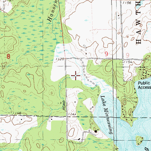 Topographic Map of Kaspar Creek, WI
