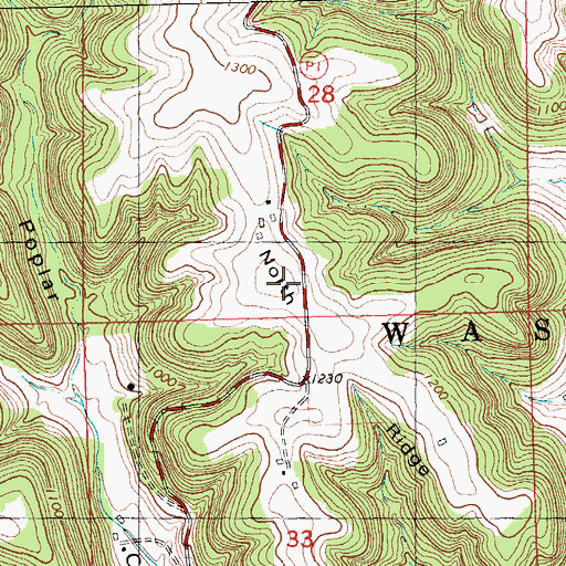 Topographic Map of North Ridge, WI