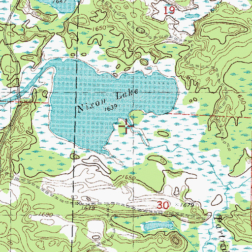 Topographic Map of Partridge Creek, WI