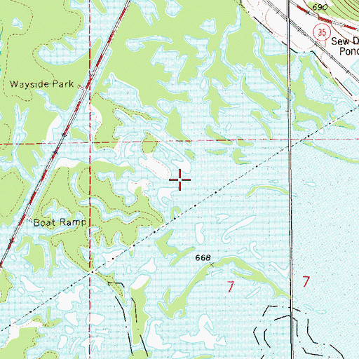 Topographic Map of Shively Slough, WI