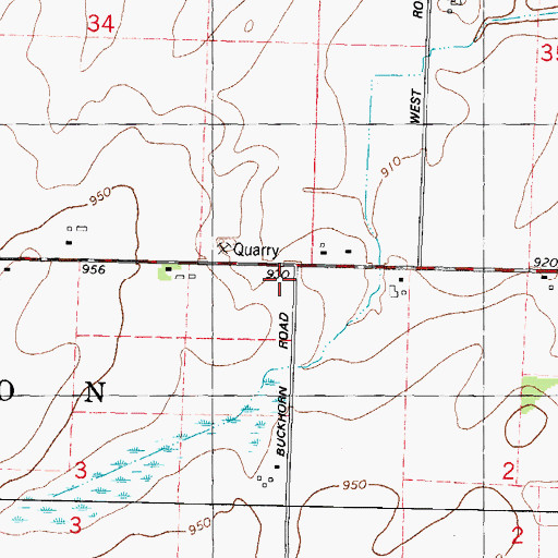 Topographic Map of Sloper School (historical), WI