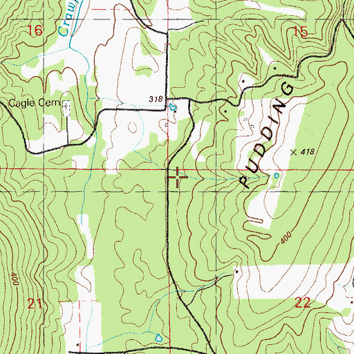 Topographic Map of Deer Head School (historical), AL