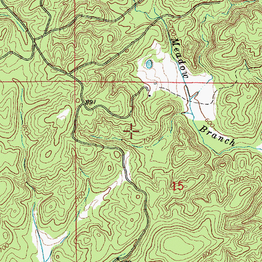 Topographic Map of Seminole Mine, AL