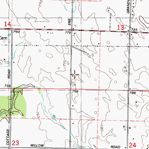 Topographic Map of Wilson School (historical), WI