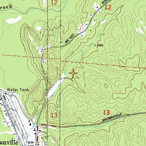 Topographic Map of McConnells (historical), AL