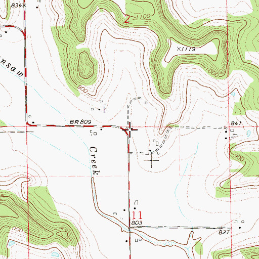 Topographic Map of Little Arkansaw School (historical), WI