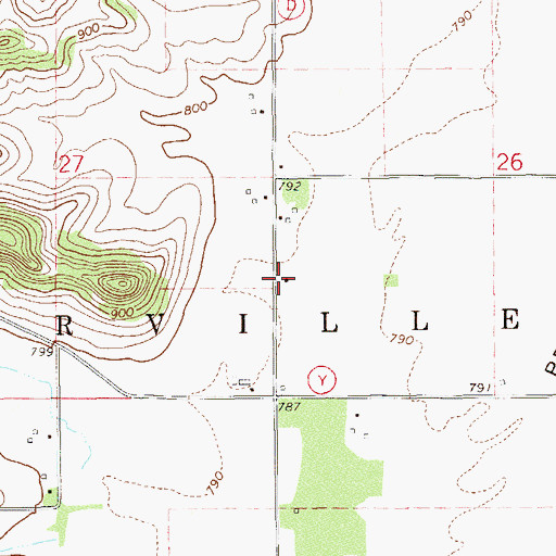 Topographic Map of Plummer School (historical), WI