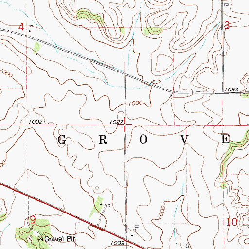 Topographic Map of Lafette School (historical), WI