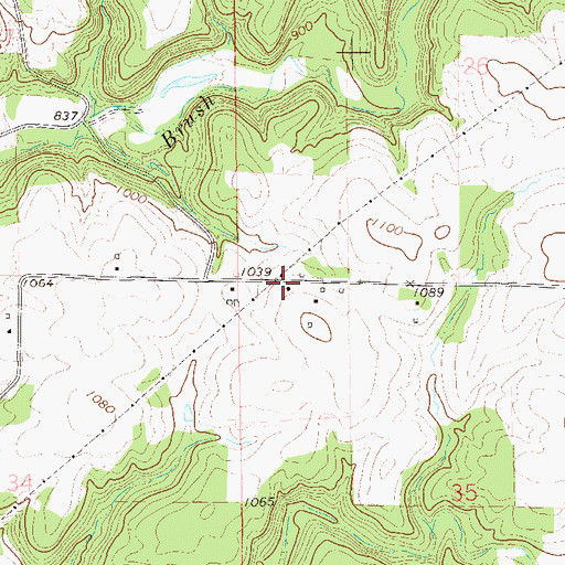 Topographic Map of Maple Grove School (historical), WI