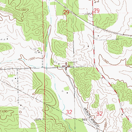 Topographic Map of Frazier School (historical), WI