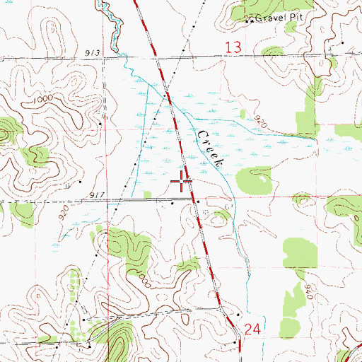 Topographic Map of East Pepin School (historical), WI