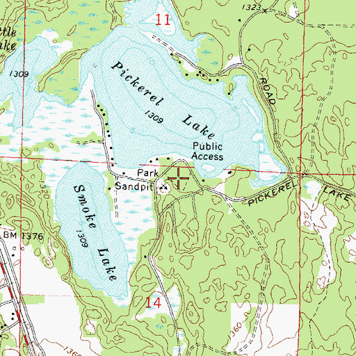 Topographic Map of Town Park Recreation Site, WI