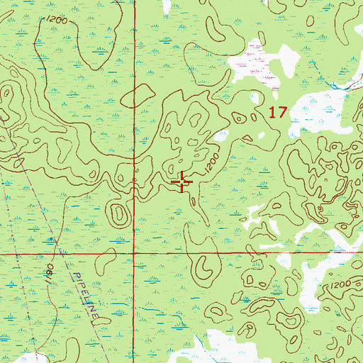 Topographic Map of Douglas County, WI