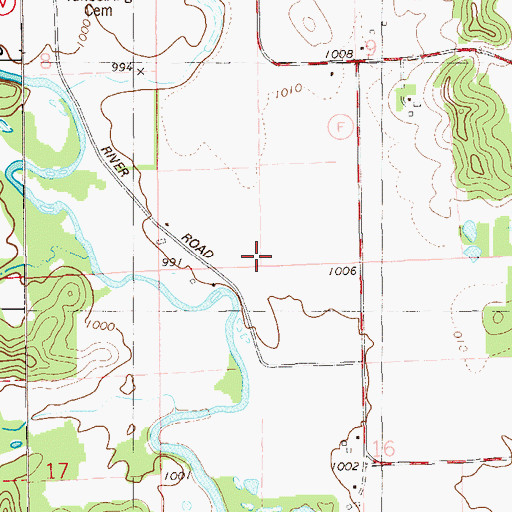 Topographic Map of Cub Acres Airport, WI