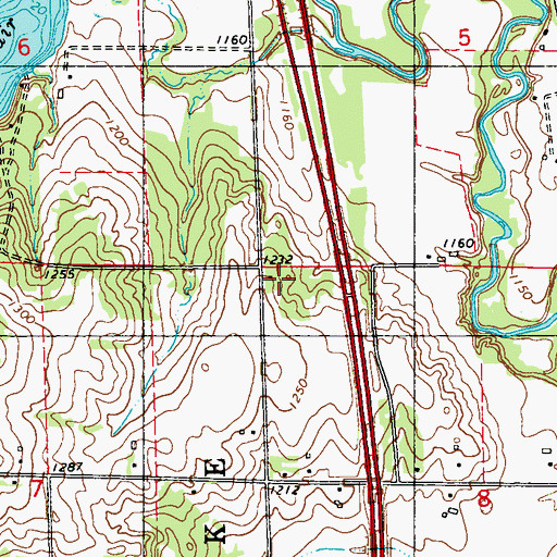 Topographic Map of WMYD-AM (Rice Lake), WI