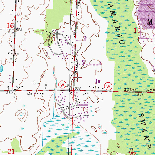 Topographic Map of WFMR-FM (Menomonee Falls), WI