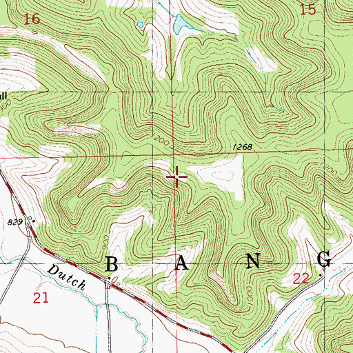 Topographic Map of Town of Bangor, WI