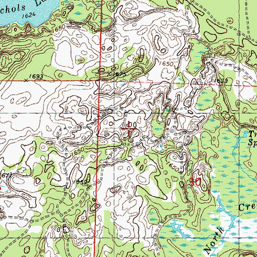 Topographic Map of Town of Boulder Junction, WI