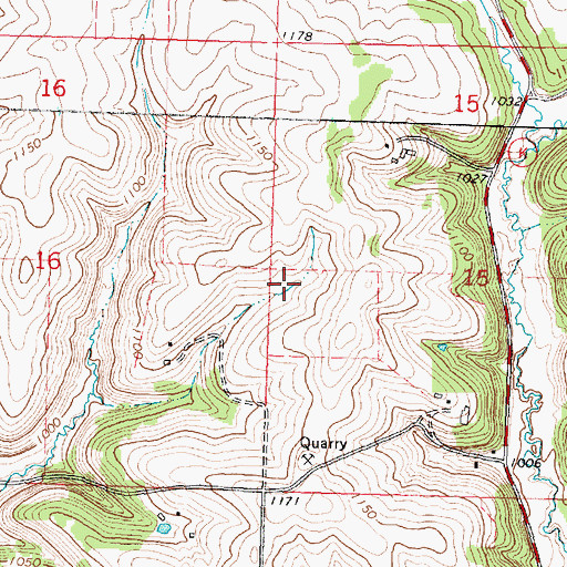 Topographic Map of Town of Brigham, WI