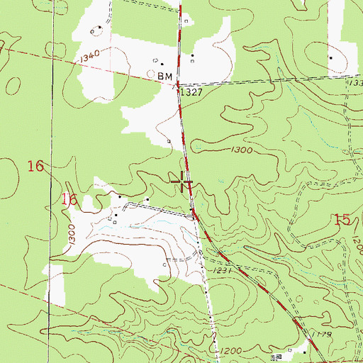 Topographic Map of Town of Commonwealth, WI
