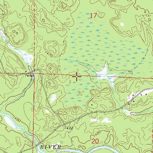 Topographic Map of Town of Fence, WI