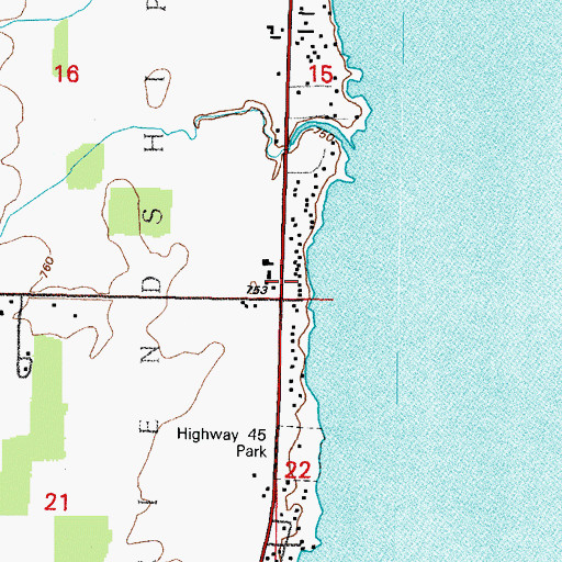Topographic Map of Town of Friendship, WI