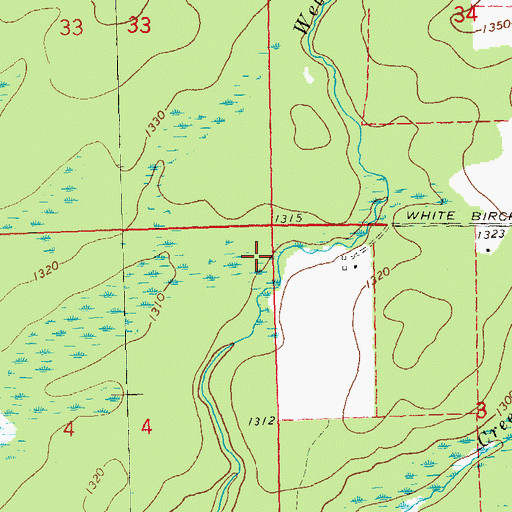 Topographic Map of Town of Kennan, WI