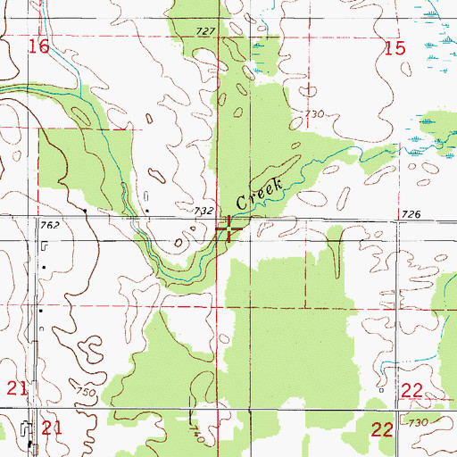 Topographic Map of Town of Lincoln, WI