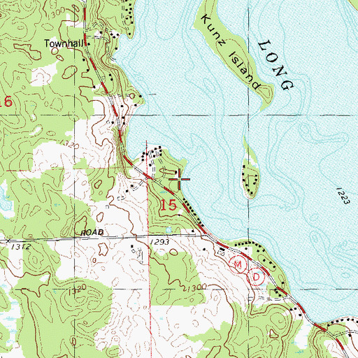 Topographic Map of Town of Long Lake, WI