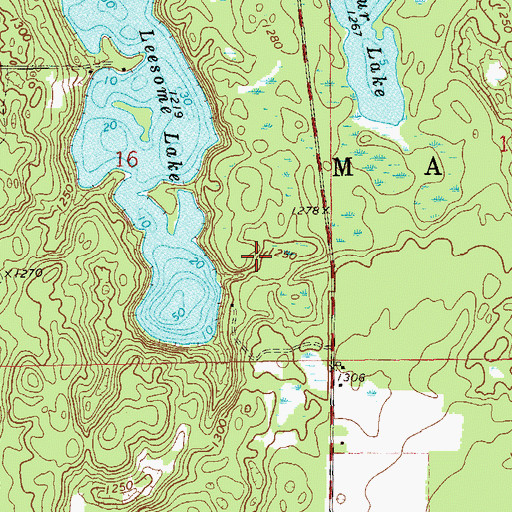 Topographic Map of Town of Madge, WI