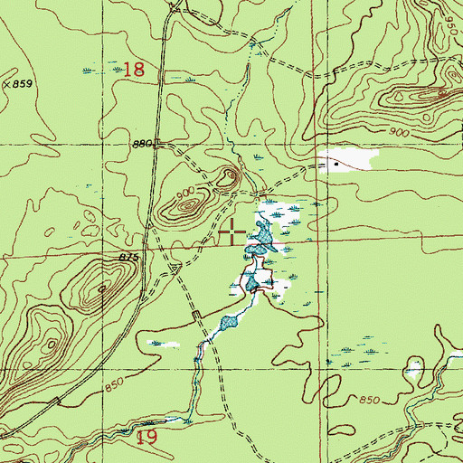 Topographic Map of Town of Manchester, WI