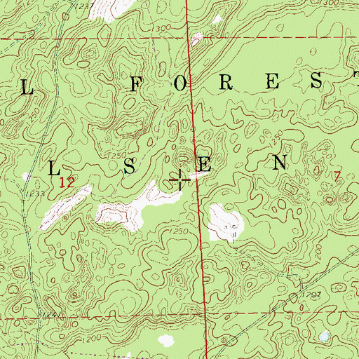 Topographic Map of Town of Pilsen, WI