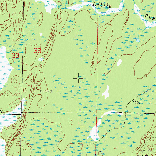 Topographic Map of Town of Ross, WI