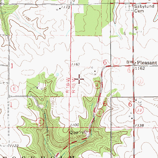 Topographic Map of Town of Stockholm, WI