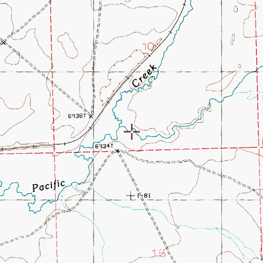 Topographic Map of Alkali Wash, WY