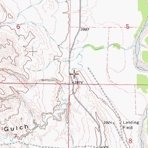 Topographic Map of Coal Gulch, WY