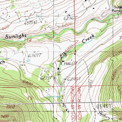 Topographic Map of Dead Indian Ranch, WY