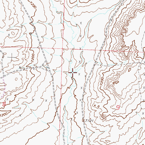 Topographic Map of East Arapahoe Creek, WY