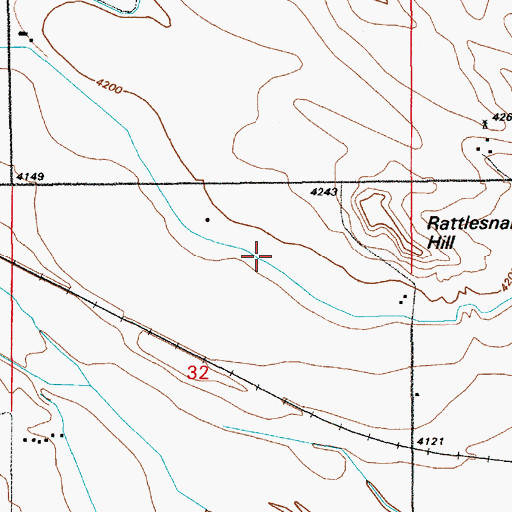 Topographic Map of East Springer Lateral, WY