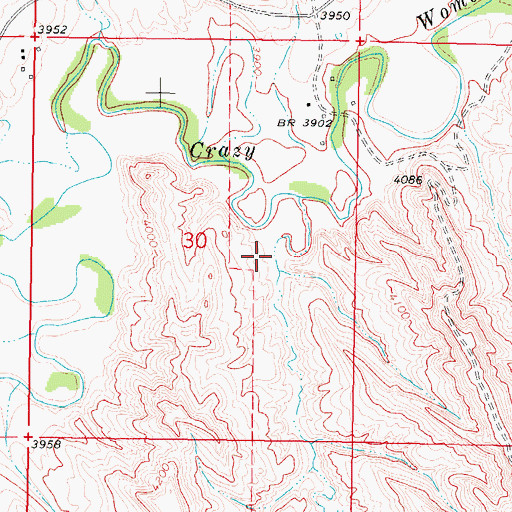 Topographic Map of Floate Draw, WY