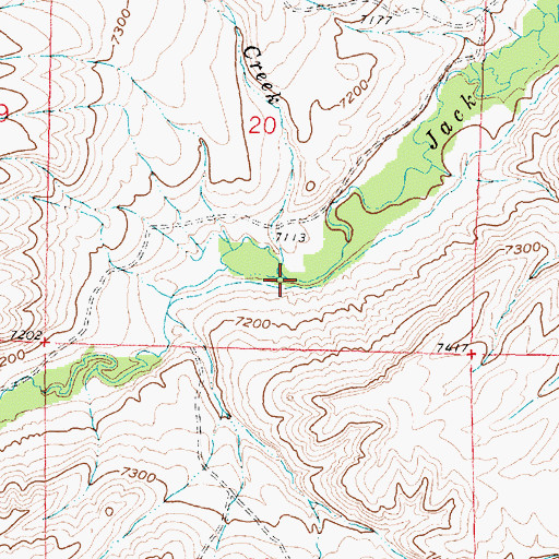 Topographic Map of Gartman Creek, WY