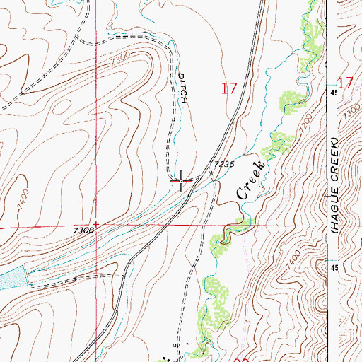 Topographic Map of Guild Hollow, WY