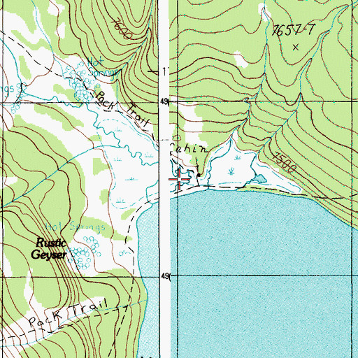 Topographic Map of Heart Lake Patrol Cabin, WY